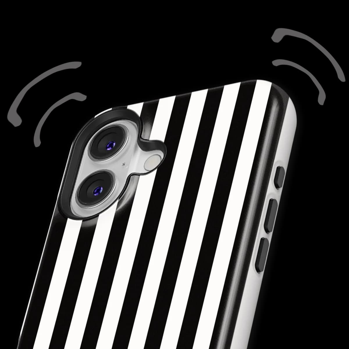 Stripes - Piano Lane - Black/White/Multicolor for iPhone 17