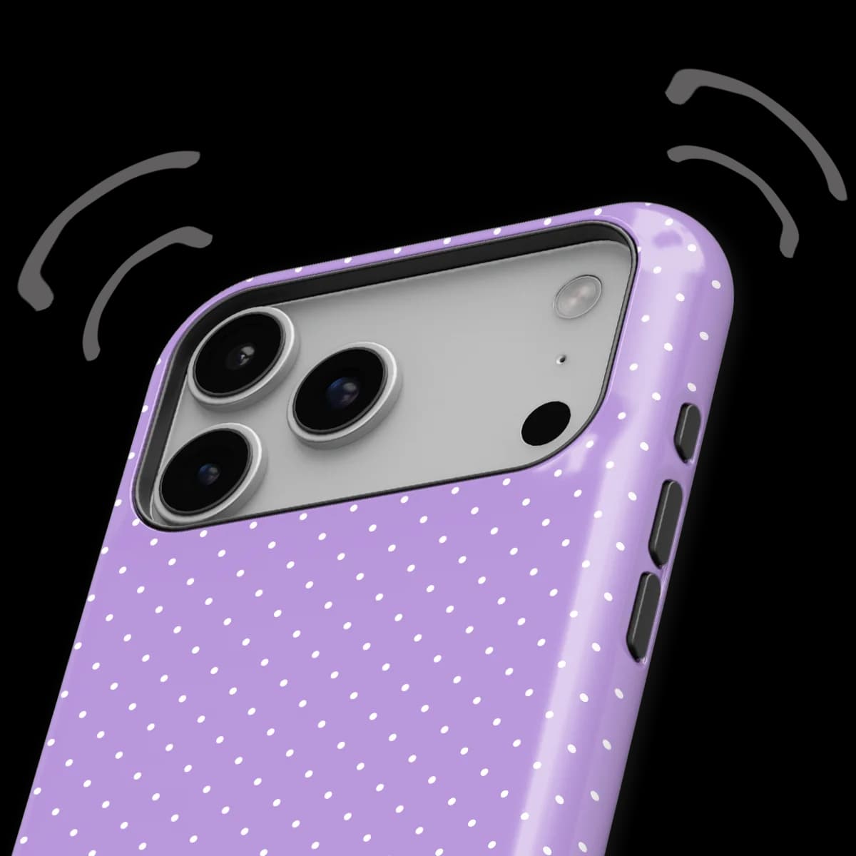 Micro Polka - Mauve Dots - Purple for iPhone 17 Pro