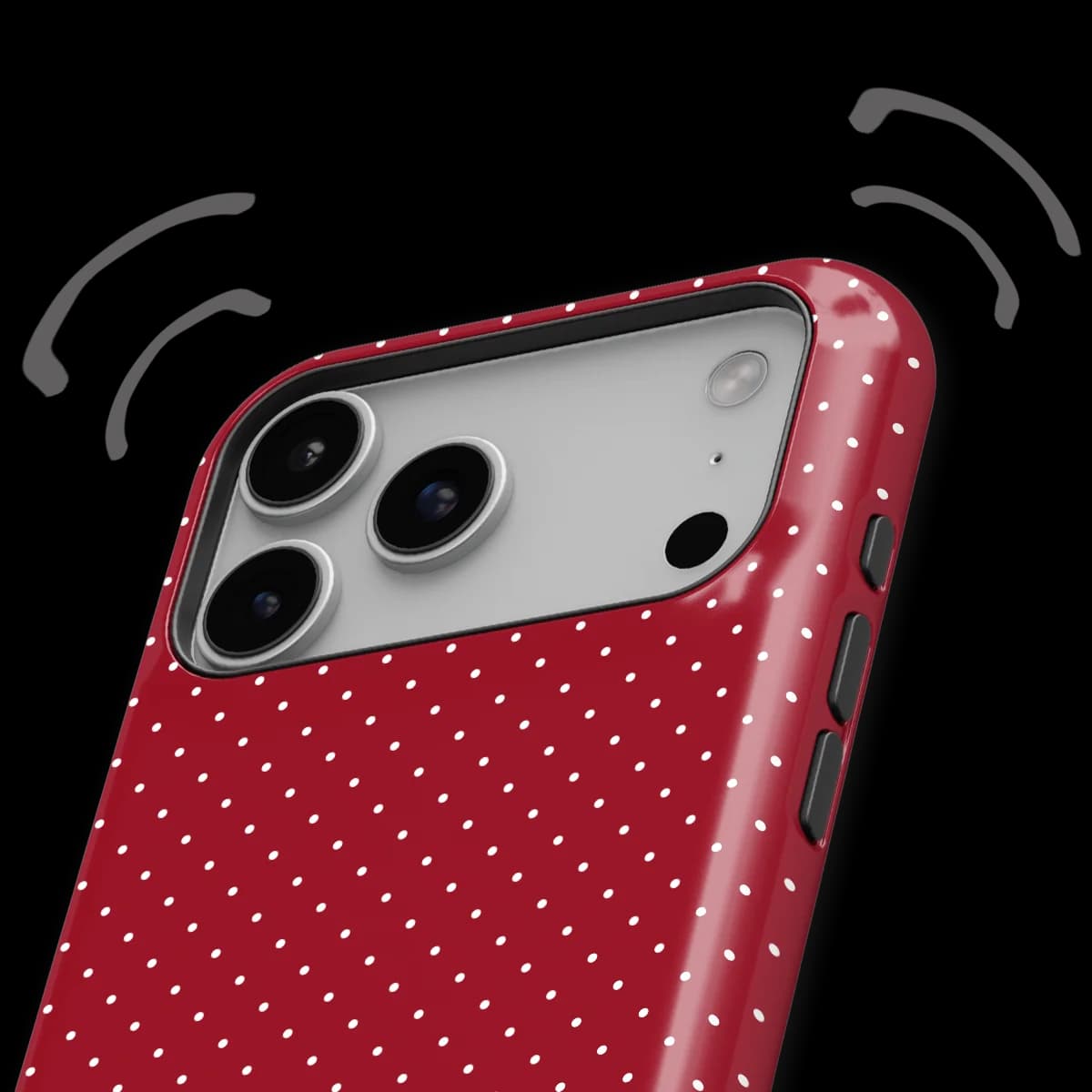Micro Polka - Red Velvet - Red for iPhone 17 Pro