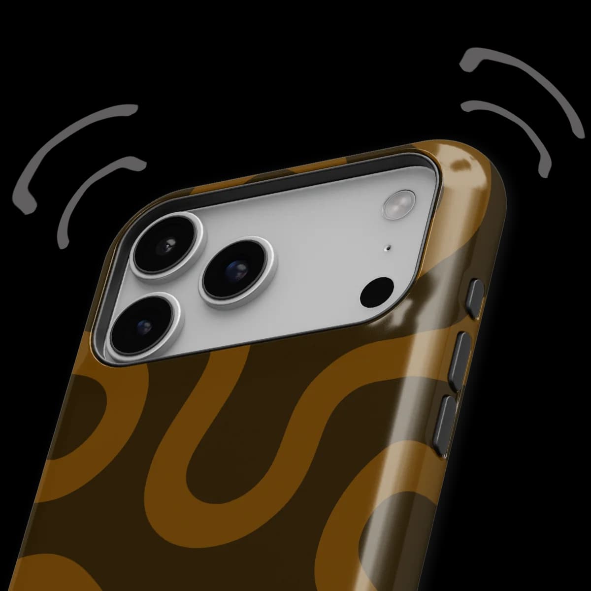 Motion Flow - Fluid Roots - Brown/Orange for iPhone 17 Pro