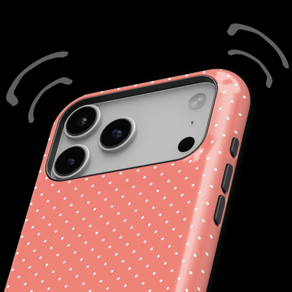 Micro Polka - Soft Coral - Pink for iPhone 17 Pro Max