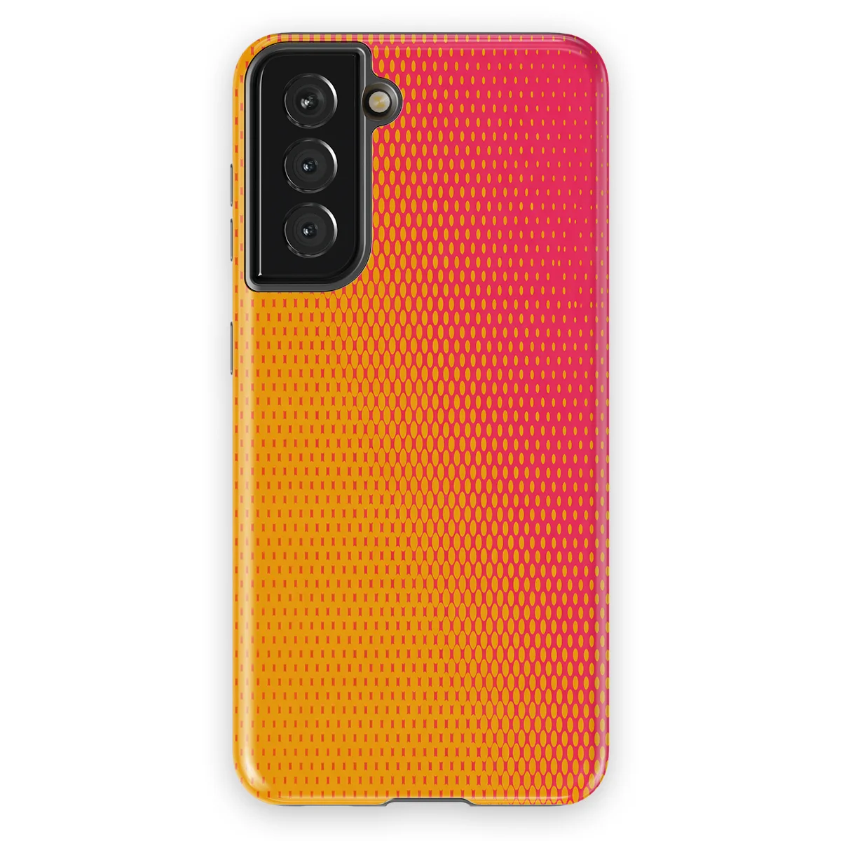 Color Burst - Neon Mango - Orange/Pink/Multicolor case for Galaxy S21 FE - Image 1