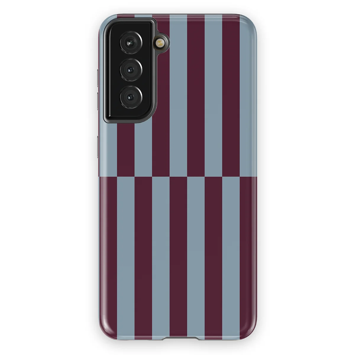 Offset Stripe - Merlot Mist - Blue/Purple/Multicolor case for Galaxy S21 FE - Image 1