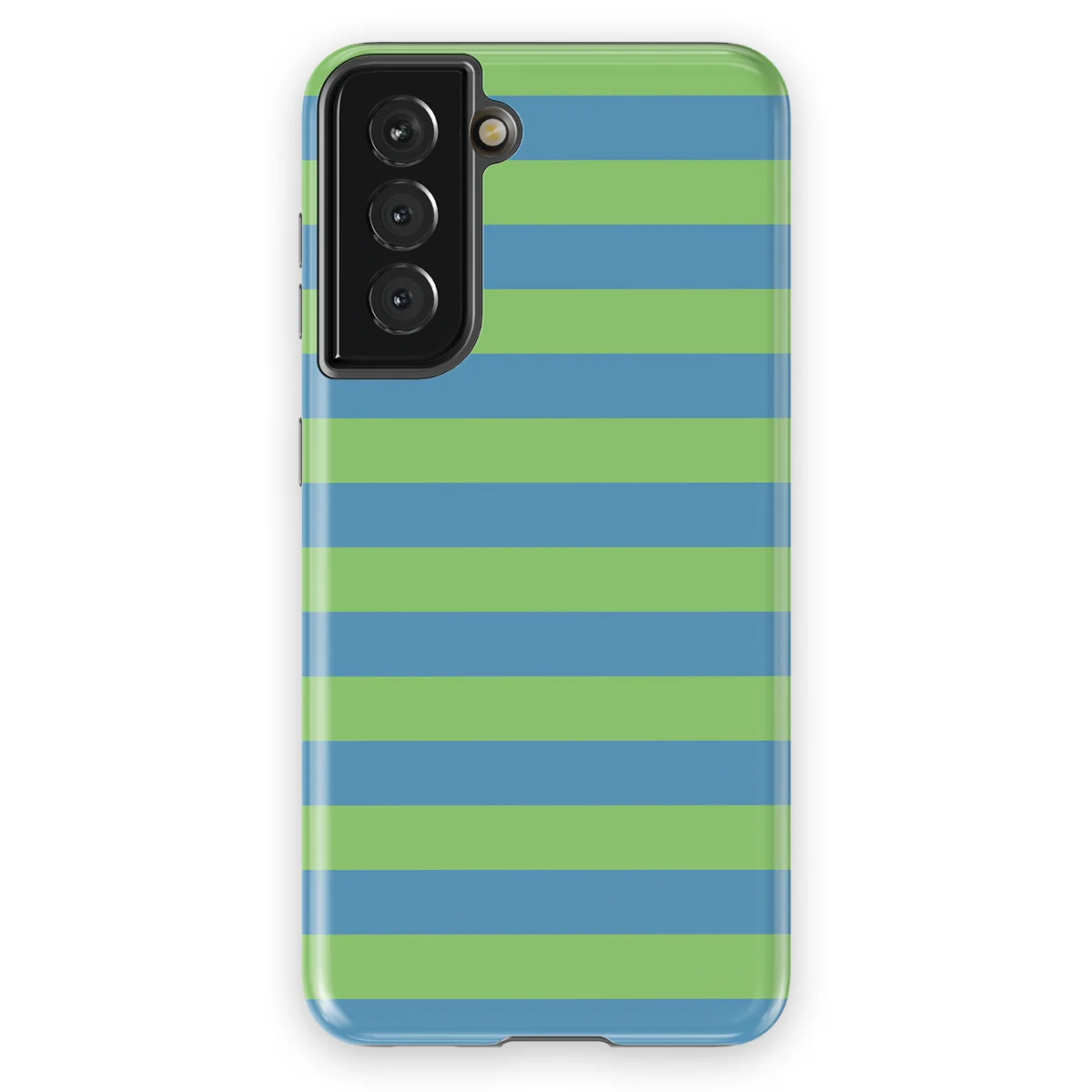 Studio Stripes - Blue Breeze - Blue/Green/Multicolor case for Galaxy S21 FE - Image 1