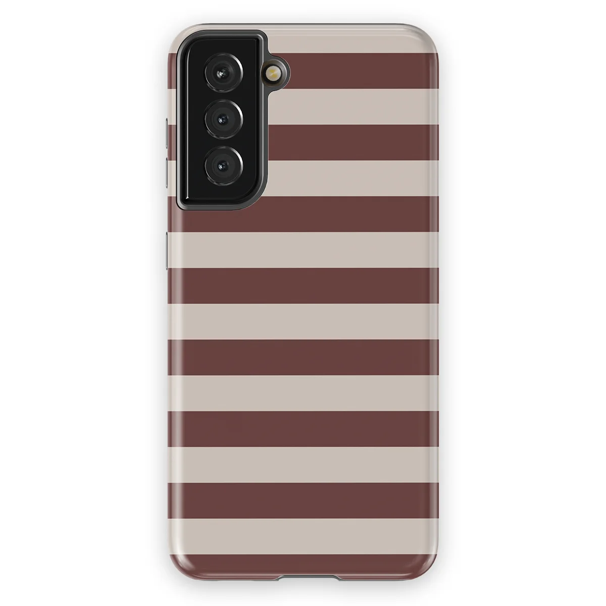 Studio Stripes - Mocha Mist - Brown/Grey/Multicolor case for Galaxy S21 FE - Image 1