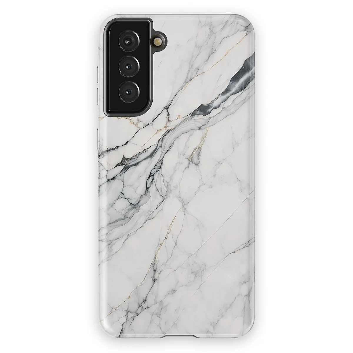Marble Moods - Classic White Marble - White case for Galaxy S21 Plus - Image 1