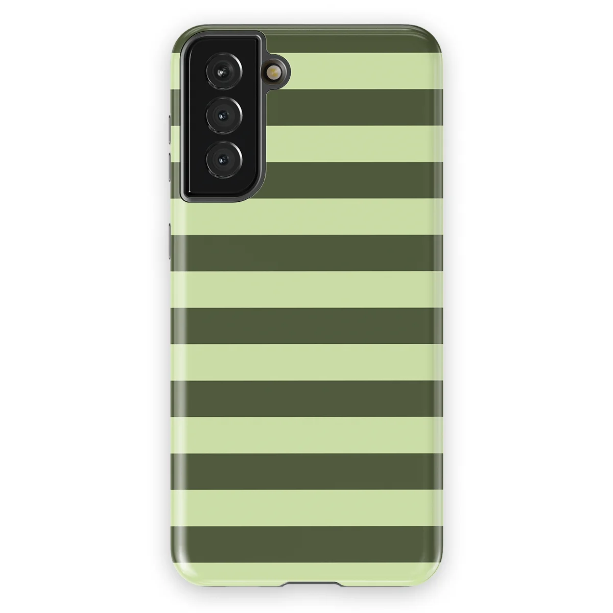 Studio Stripes - Fresh Moss - Green/Yellow/Multicolor case for Galaxy S21 Plus - Image 1