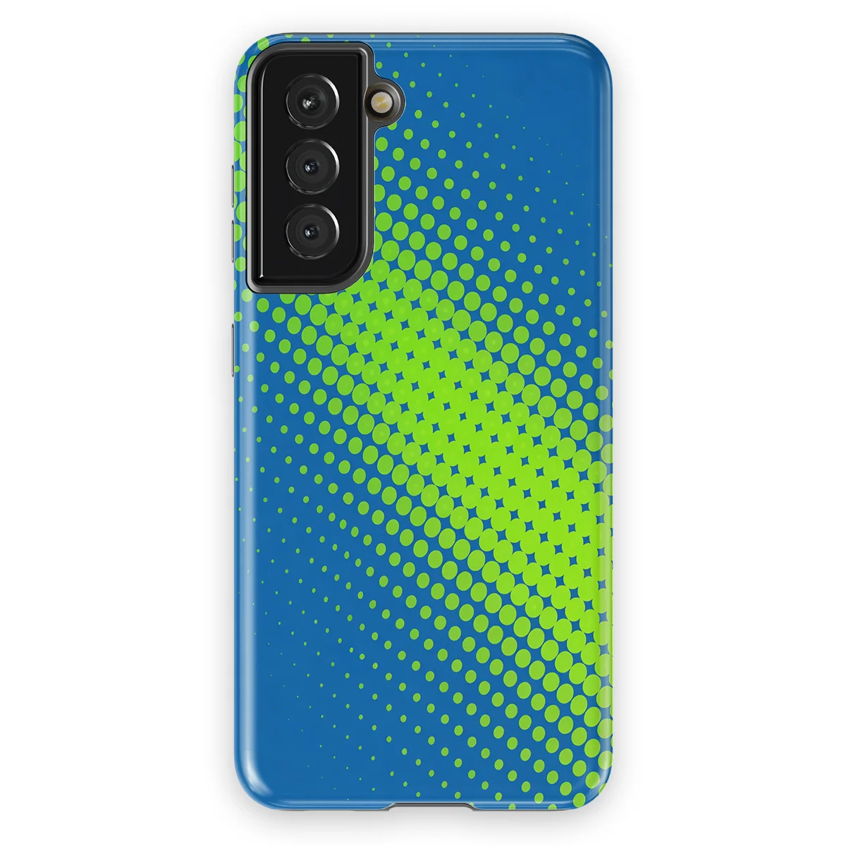 Color Burst - Blue Pulse - Blue/Green/Multicolor case for Galaxy S21 - Image 1