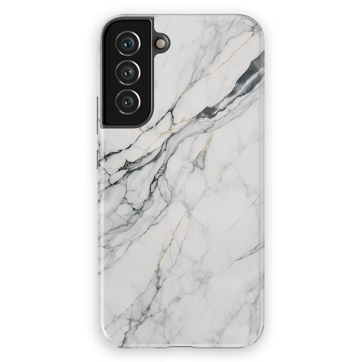 Marble Moods - Classic White Marble - White case for Galaxy S22 Plus - Image 1