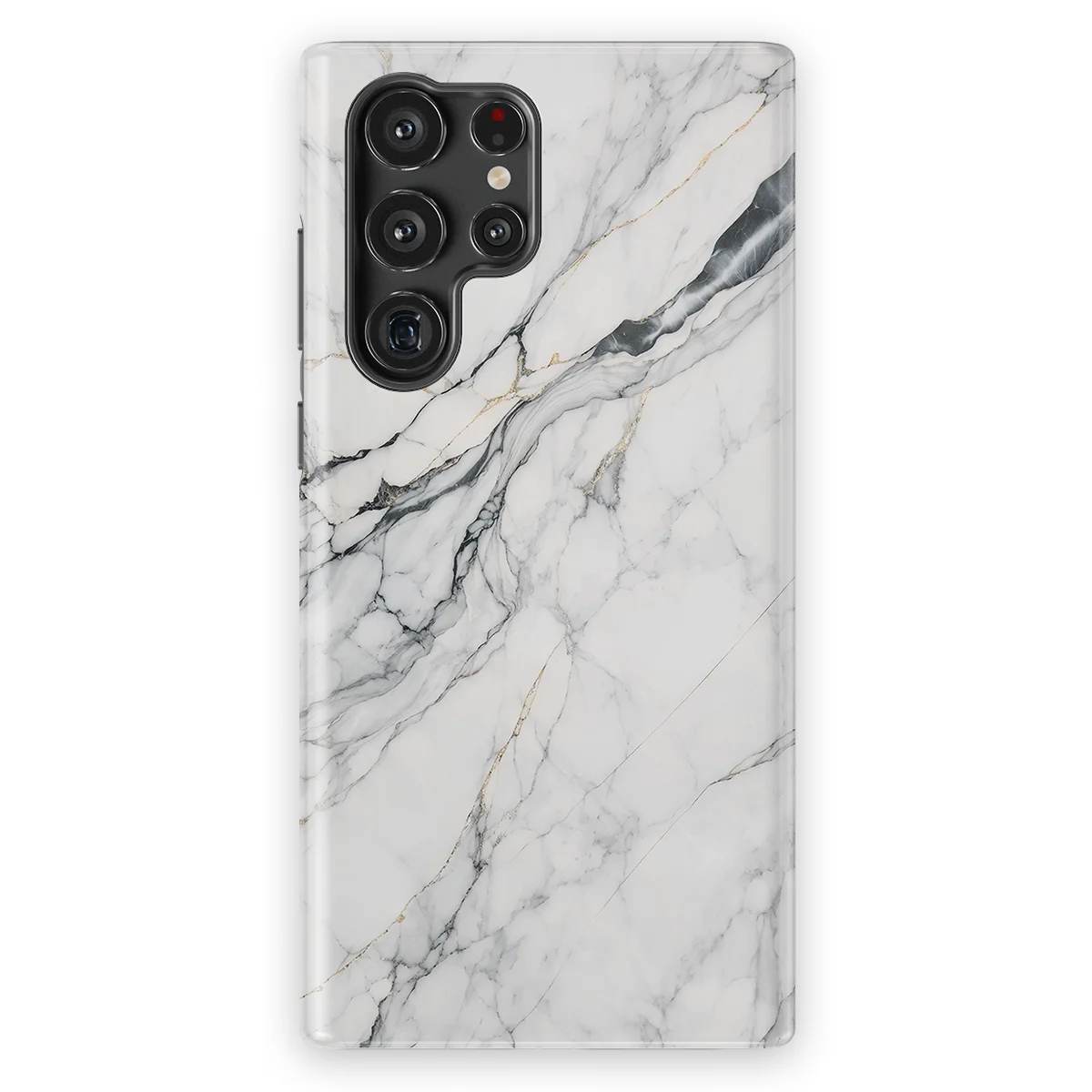 Marble Moods - Classic White Marble - White case for Galaxy S22 Ultra - Image 1