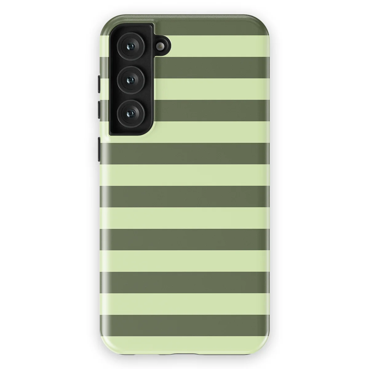 Studio Stripes - Fresh Moss - Green/Yellow/Multicolor case for Galaxy S23 Plus - Image 1