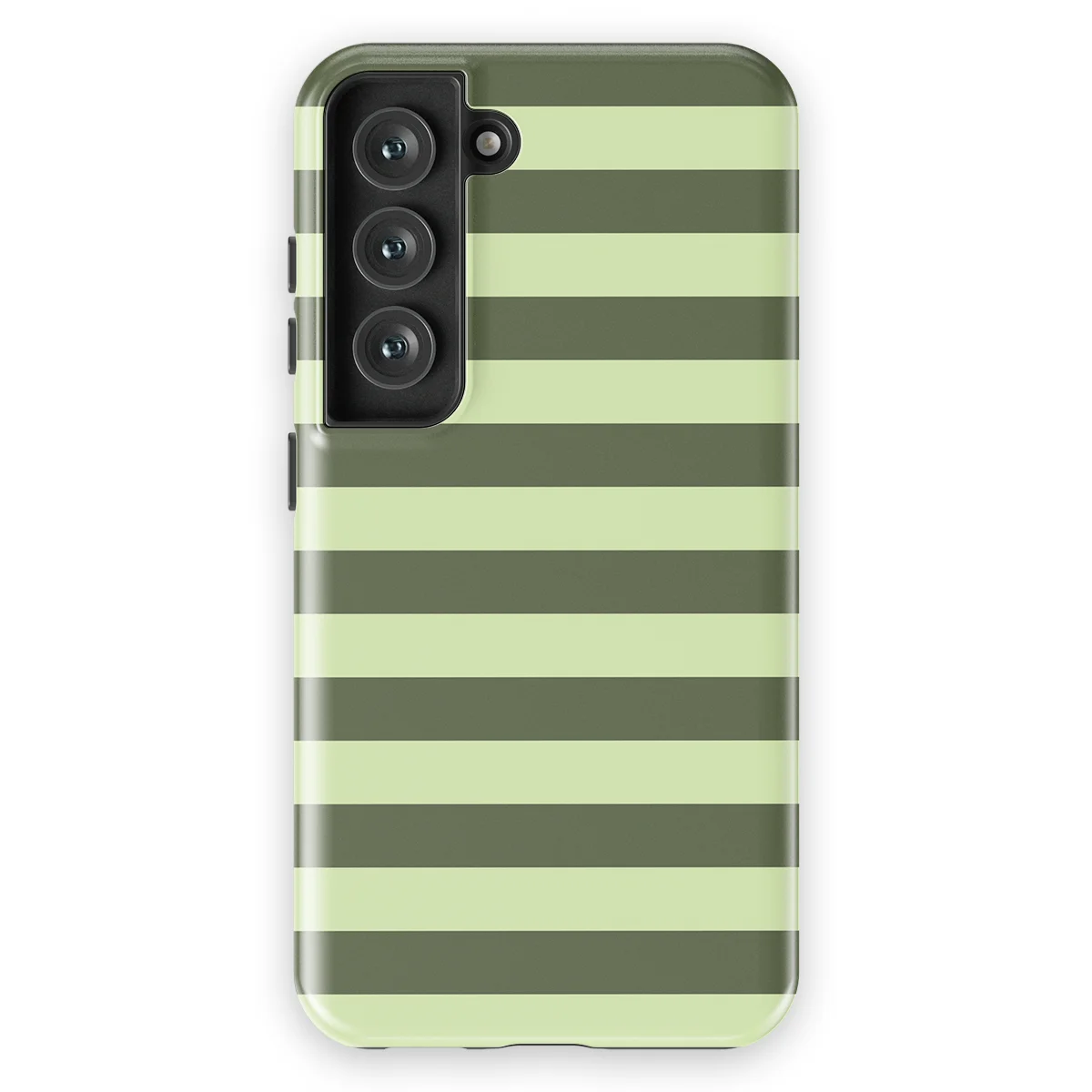 Studio Stripes - Fresh Moss - Green/Yellow/Multicolor case for Galaxy S23 - Image 1