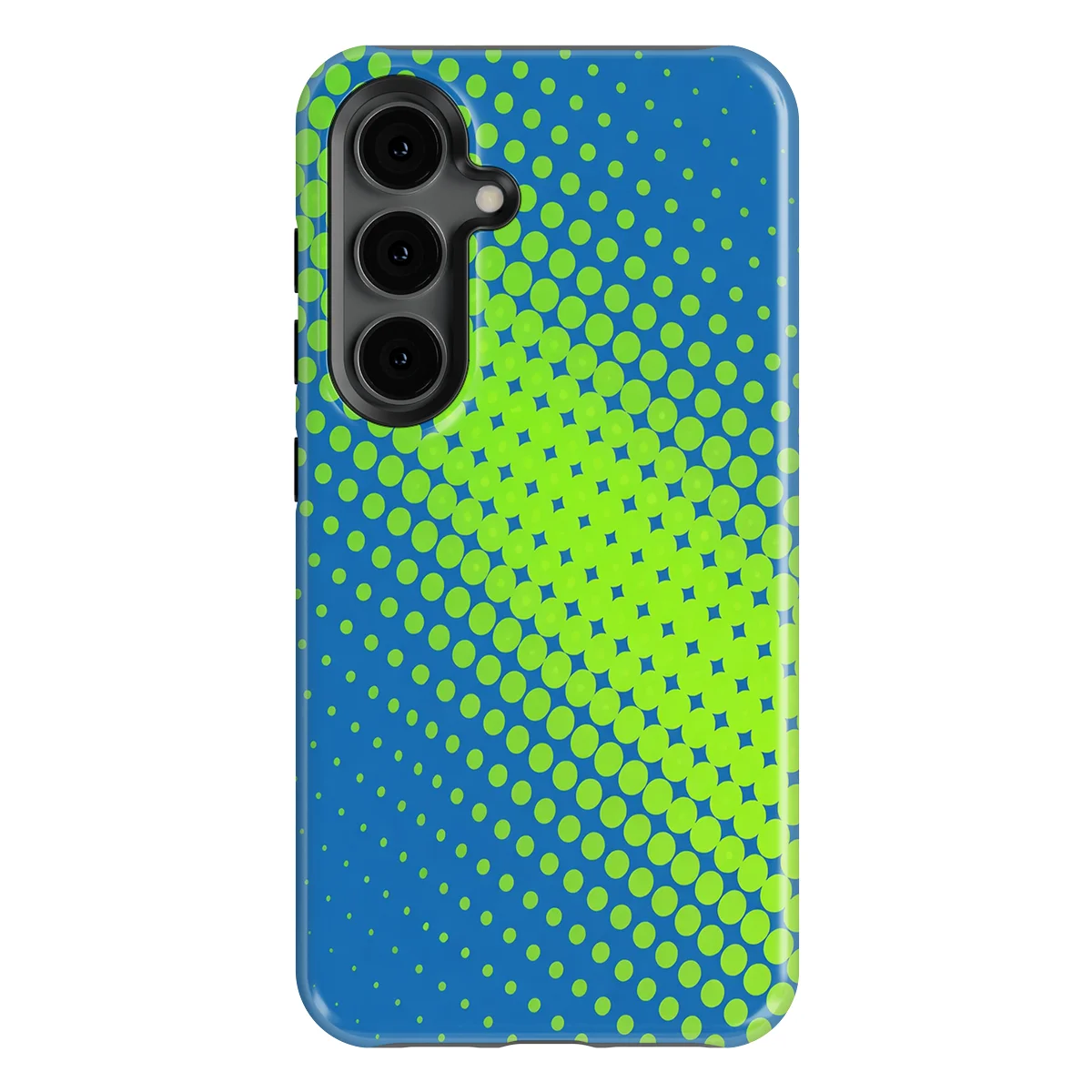 Color Burst - Blue Pulse - Blue/Green/Multicolor case for Galaxy S24 FE - Image 1