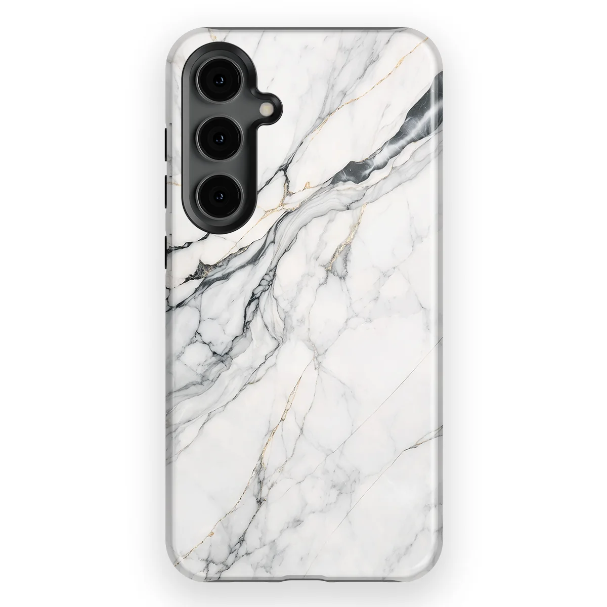 Marble Moods - Classic White Marble - White case for Galaxy S24 Plus - Image 1