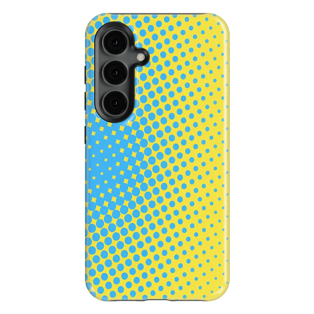 Color Burst - Lemon Pop - Yellow/Blue/Multicolor case for Galaxy S24 - Image 1