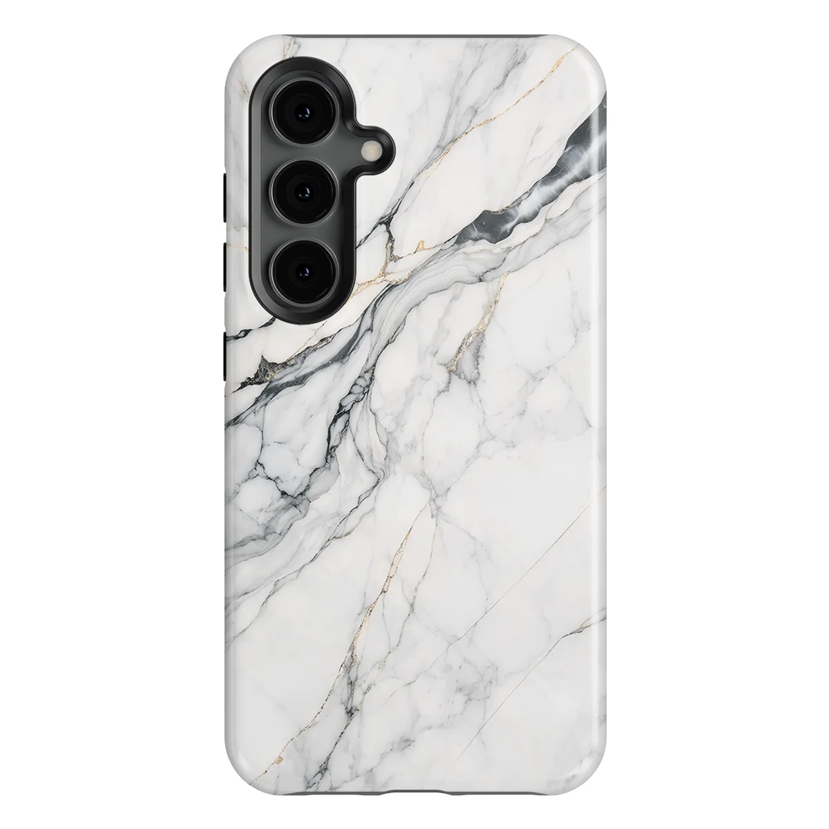 Marble Moods - Classic White Marble - White case for Galaxy S24 - Image 1