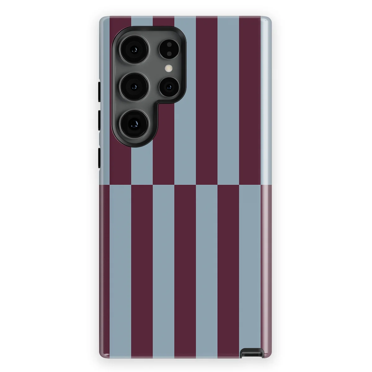 Offset Stripe - Merlot Mist - Blue/Purple/Multicolor case for Galaxy S24 Ultra - Image 1
