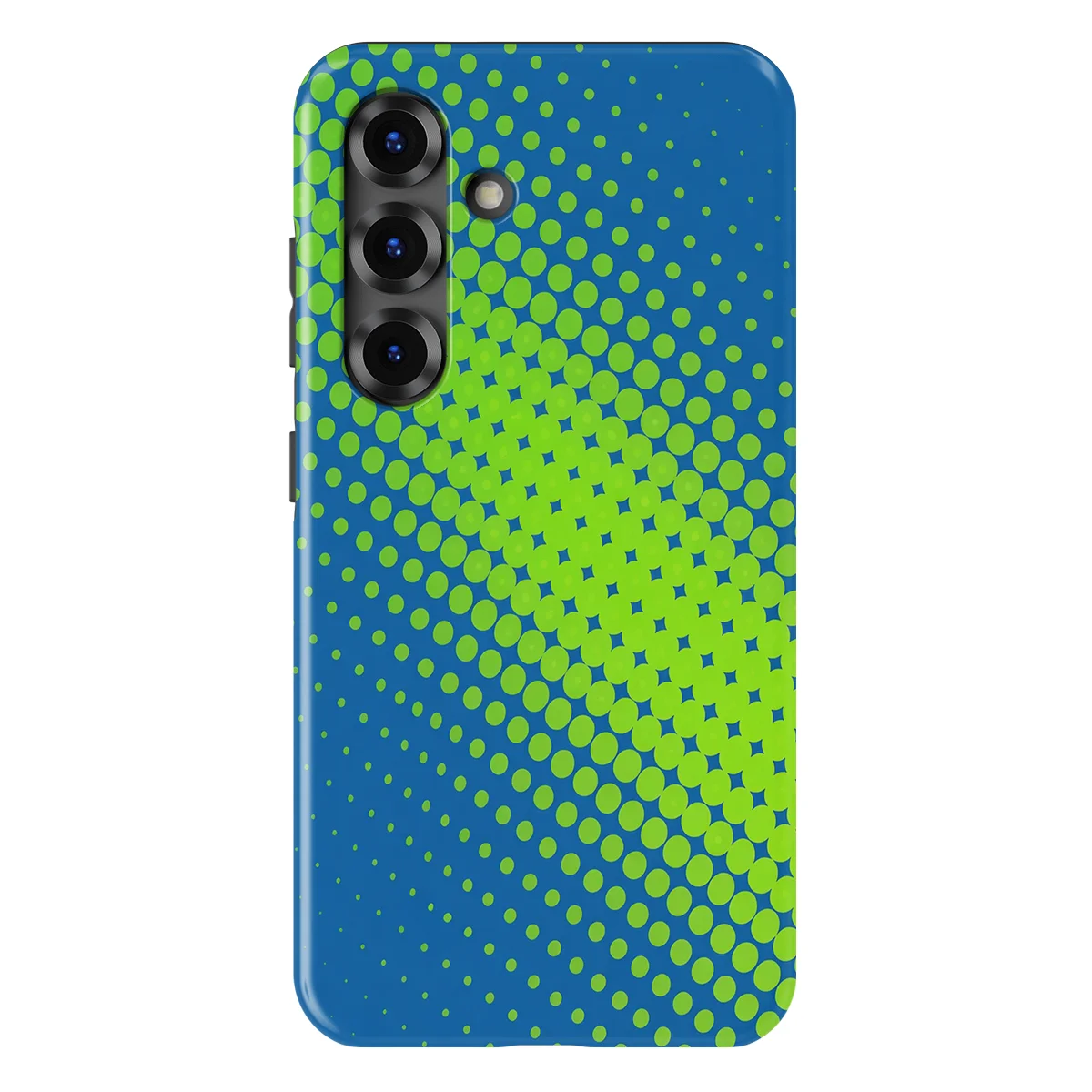 Color Burst - Blue Pulse - Blue/Green/Multicolor case for Galaxy S25 FE - Image 1