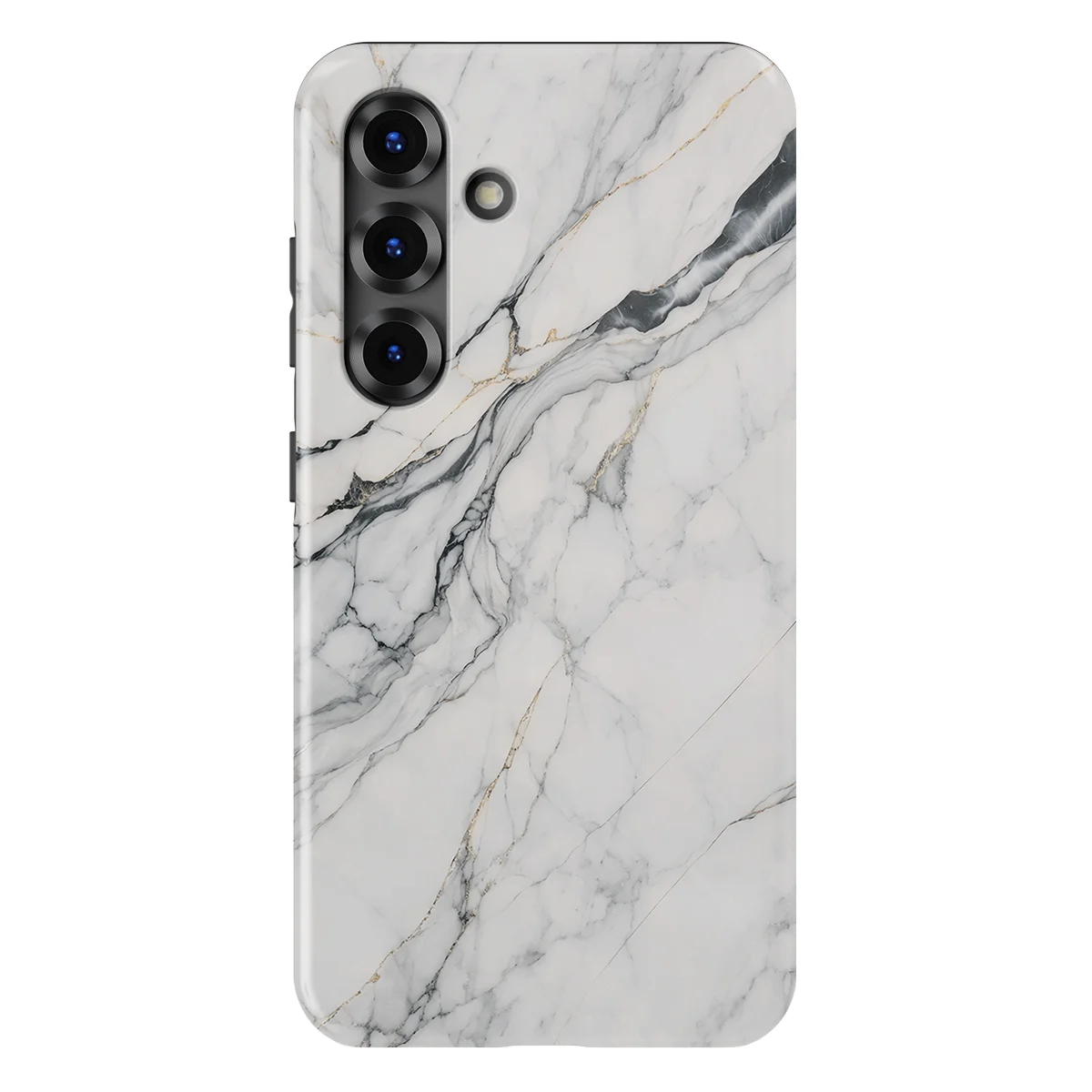 Marble Moods - Classic White Marble - White case for Galaxy S25 - Image 1