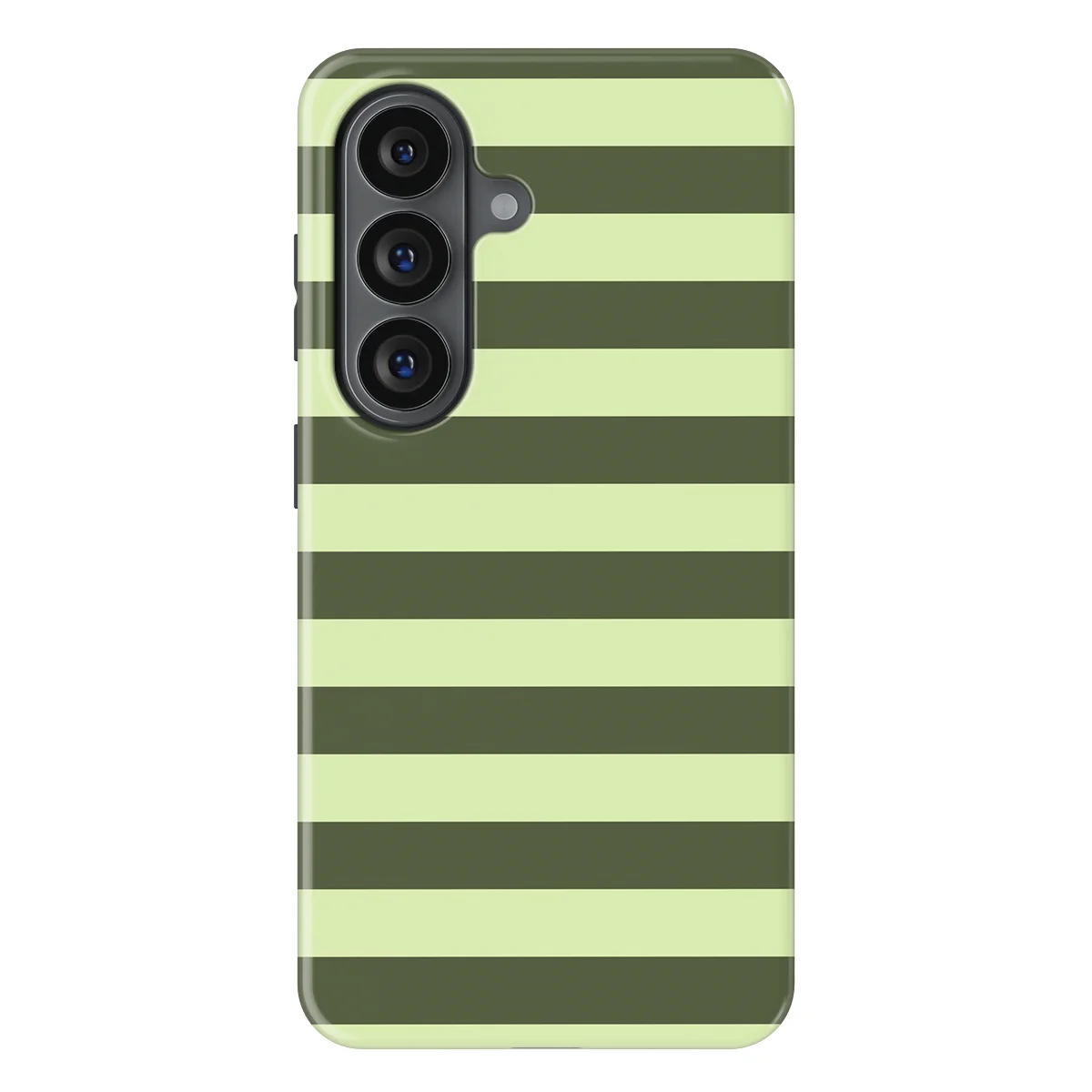 Studio Stripes - Fresh Moss - Green/Yellow/Multicolor case for Galaxy S26 Plus - Image 1