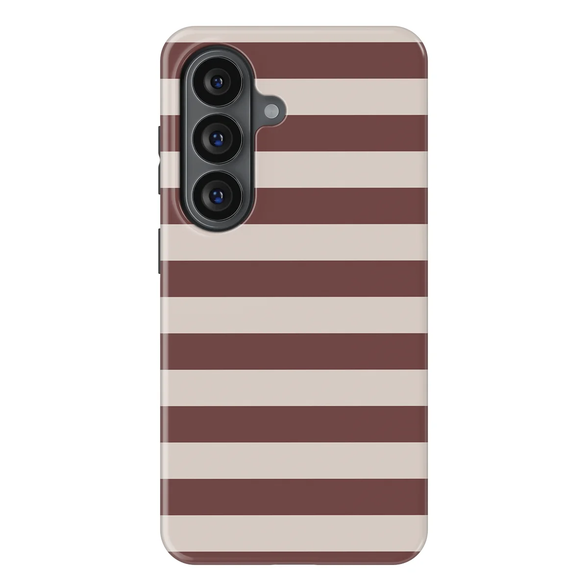 Studio Stripes - Mocha Mist - Brown/Grey/Multicolor case for Galaxy S26 - Image 1