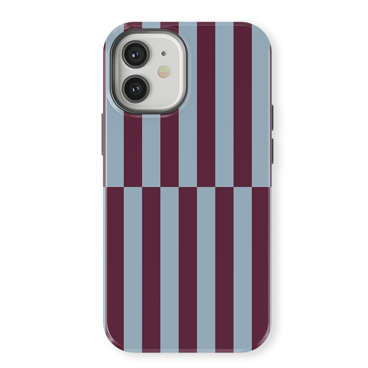 Offset Stripe - Merlot Mist - Blue/Purple/Multicolor for iPhone 12