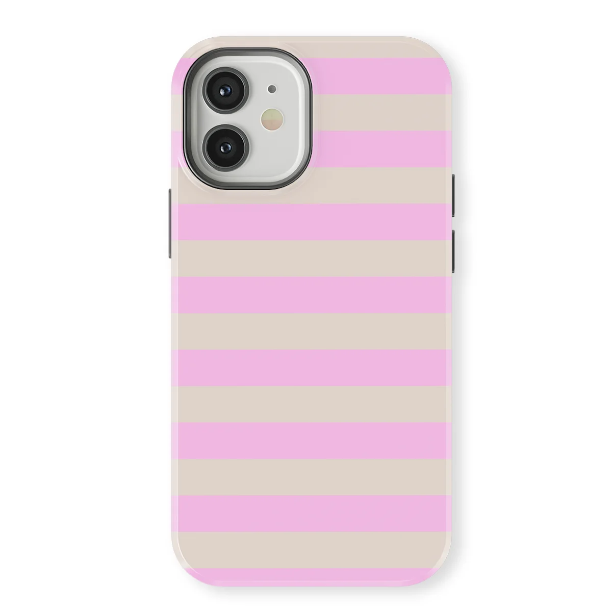 Studio Stripes - Blush Stone - Pink/Grey/Multicolor case for iPhone 12 - Image 1