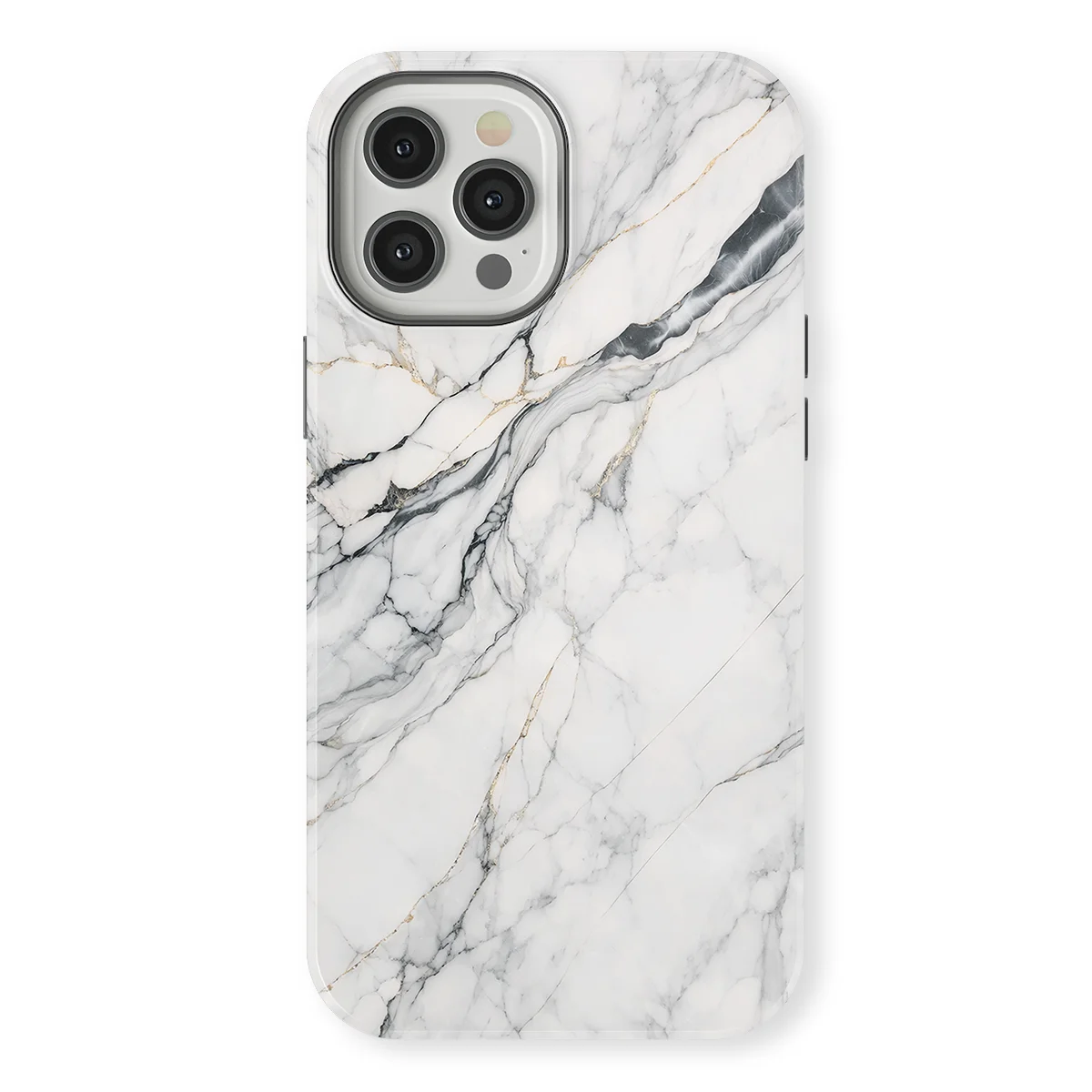 Marble Moods - Classic White Marble - White case for iPhone 12 Pro - Image 1