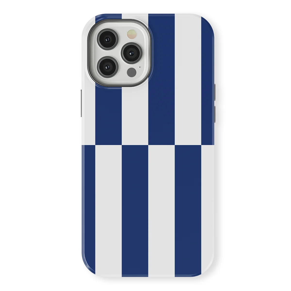 Offset Stripe - Marina Drift - Blue/White/Multicolor case for iPhone 12 Pro - Image 1