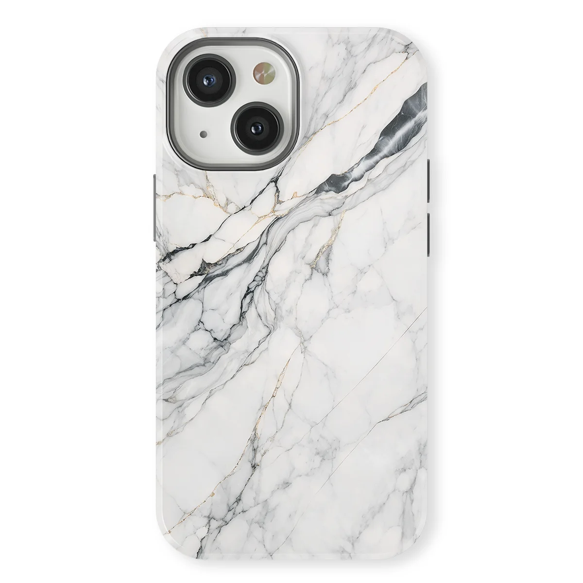 Marble Moods - Classic White Marble - White case for iPhone 13 - Image 1