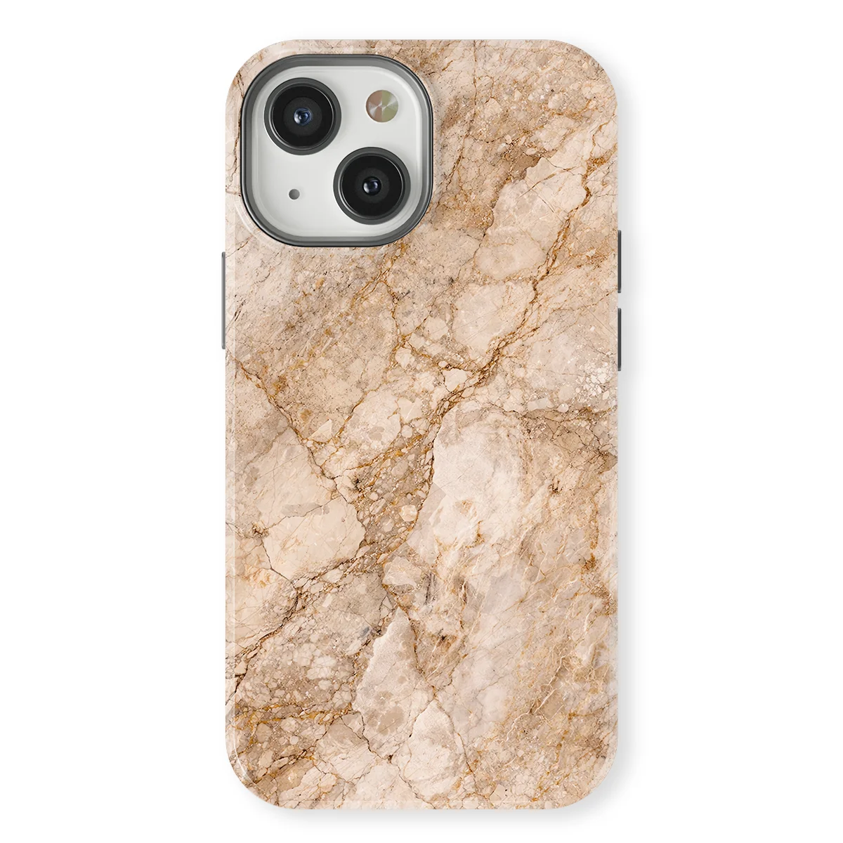 Marble Moods - Champagne Marble - Brown case for iPhone 13 Mini - Image 1