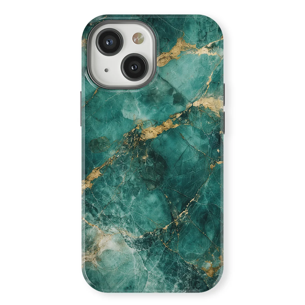 Marble Moods - Emerald Tide Marble - Green case for iPhone 13 Mini - Image 1