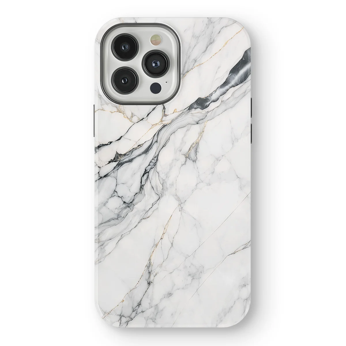 Marble Moods - Classic White Marble - White case for iPhone 13 Pro - Image 1