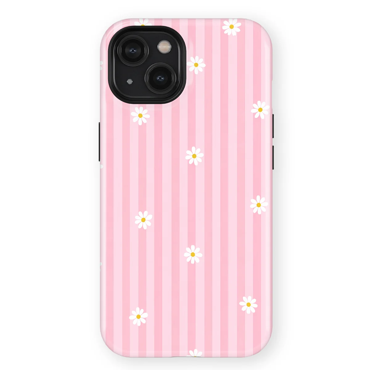 Happy Stripes - Daisy Blush - Pink case for iPhone 14 - Image 1