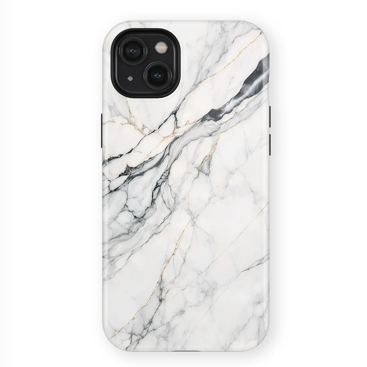 Marble Moods - Classic White Marble - White case for iPhone 14 Plus - Image 1