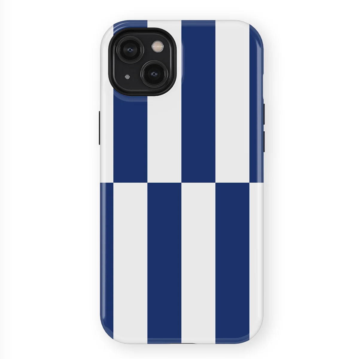 Offset Stripe - Marina Drift - Blue/White/Multicolor case for iPhone 14 Plus - Image 1