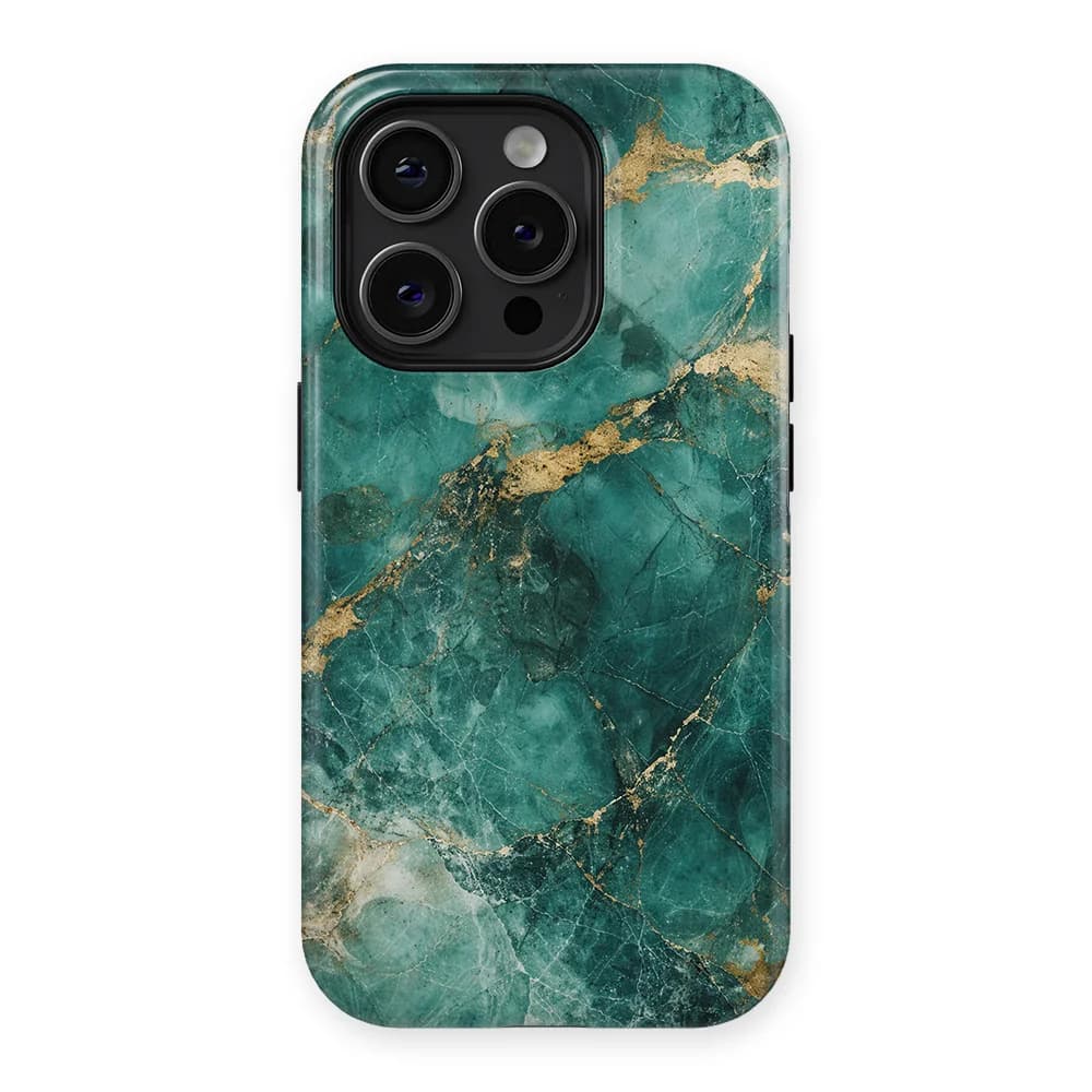 Marble Moods - Emerald Tide Marble - Green for iPhone 14 Pro