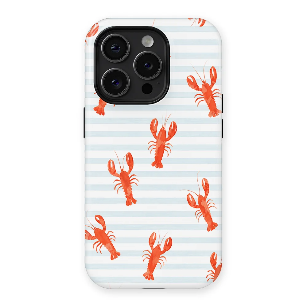 Happy Stripes - Lobster Lanes - Blue/Red/Multicolor case for iPhone 14 Pro Max - Image 1