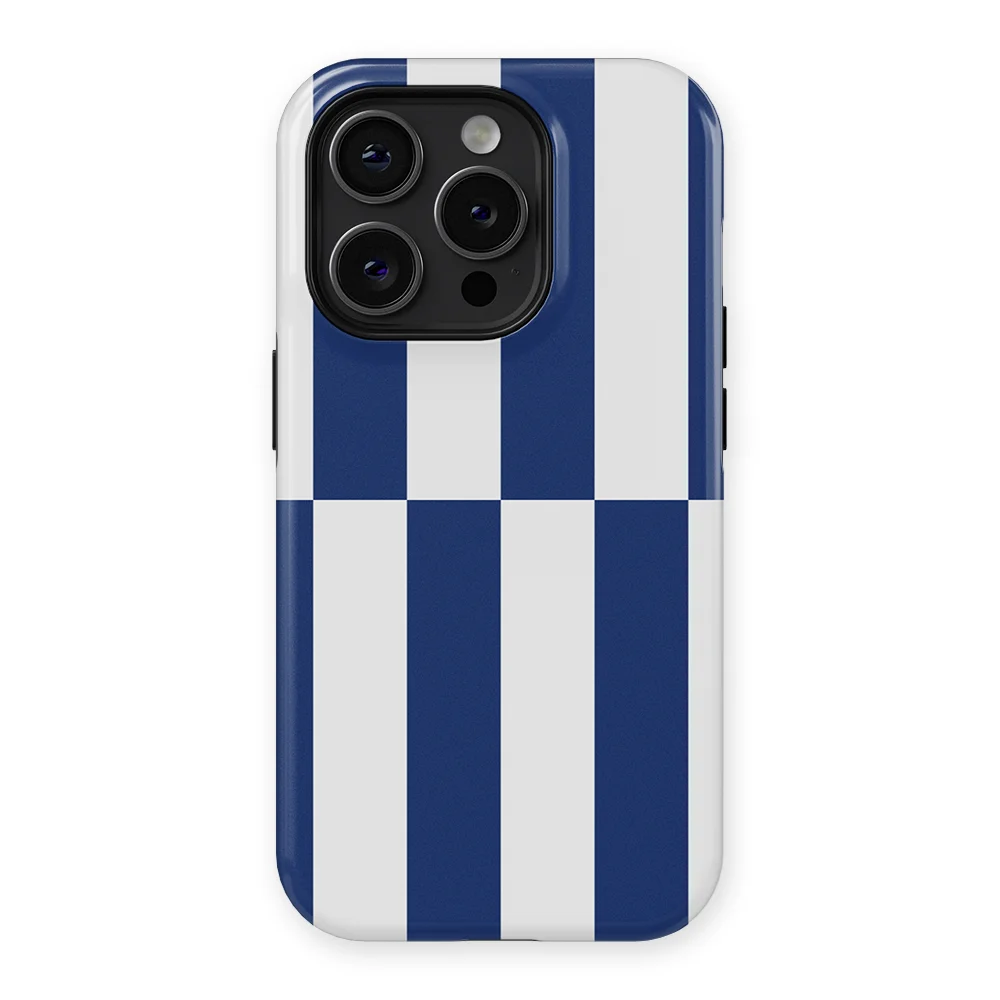 Offset Stripe - Marina Drift - Blue/White/Multicolor case for iPhone 14 Pro Max - Image 1