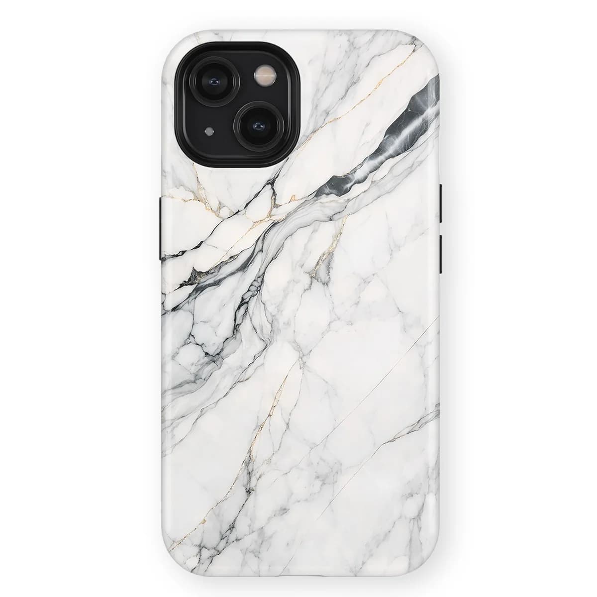 Marble Moods - Classic White Marble - White for iPhone 15