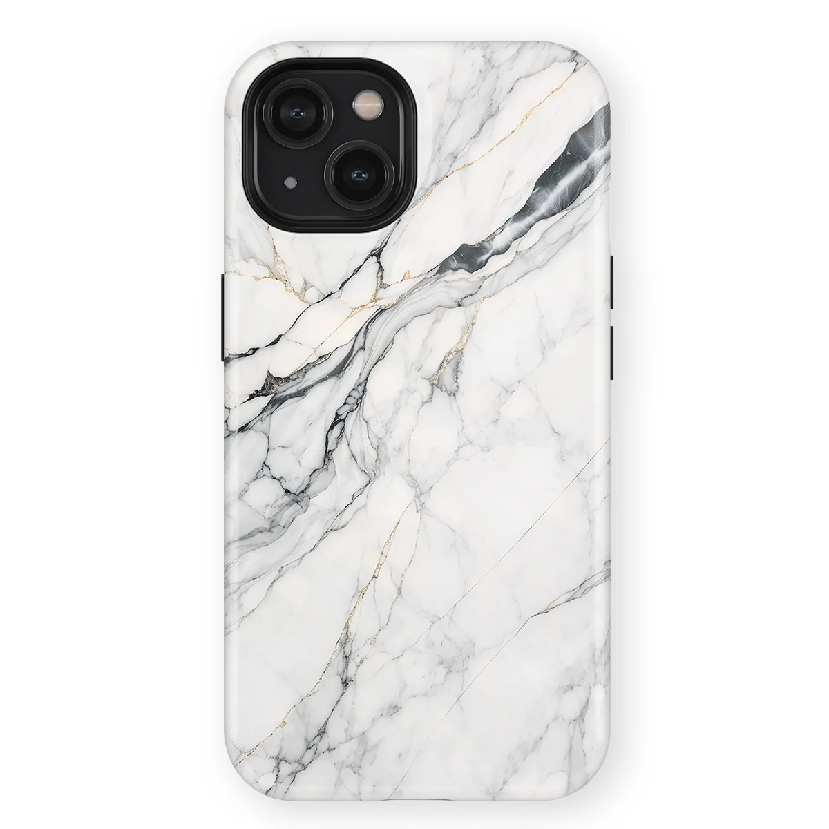 Marble Moods - Classic White Marble - White case for iPhone 15 - Image 1