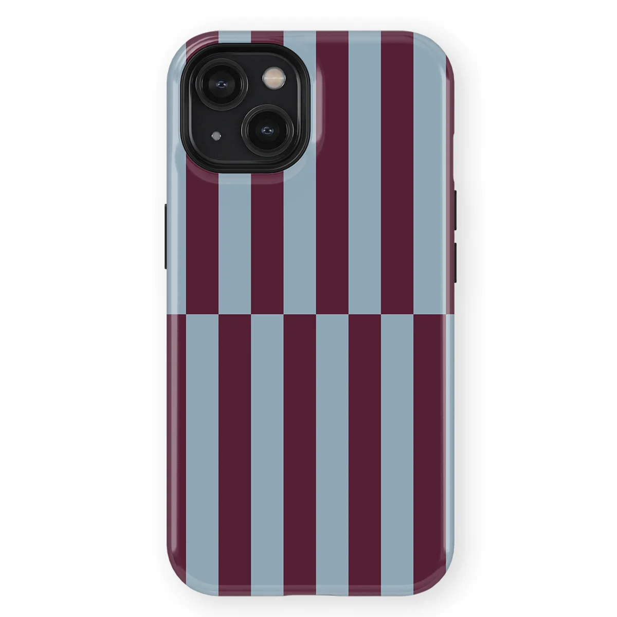 Offset Stripe - Merlot Mist - Blue/Purple/Multicolor case for iPhone 15 - Image 1
