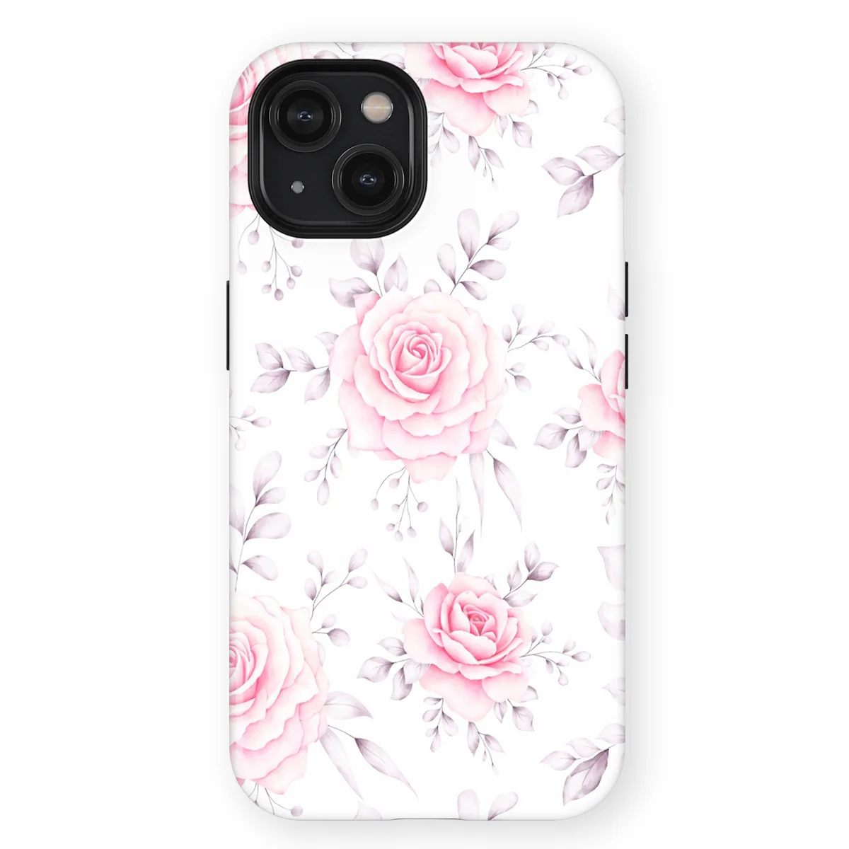 Watercolor Flowers - Rose Romance - Pink/Multicolor case for iPhone 15 - Image 1