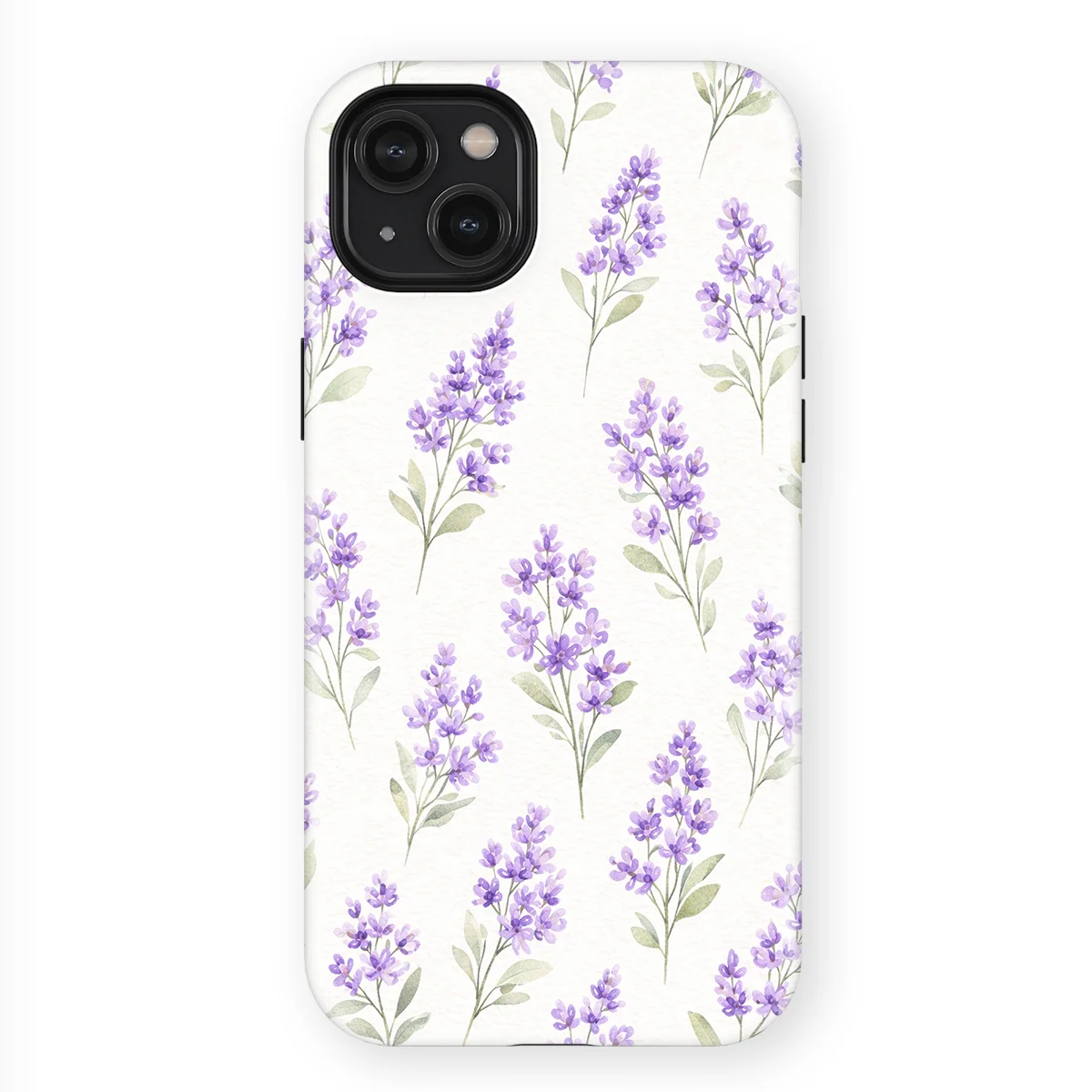 Watercolor Flowers - Provence Garden - Purple/Multicolor case for iPhone 15 Plus - Image 1