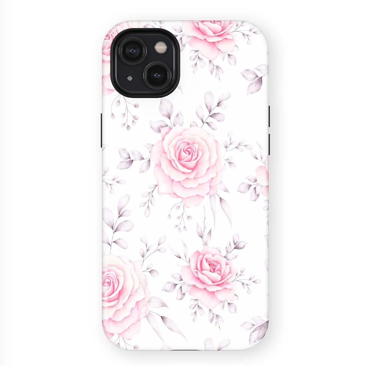 Watercolor Flowers - Rose Romance - Pink/Multicolor case for iPhone 15 Plus - Image 1