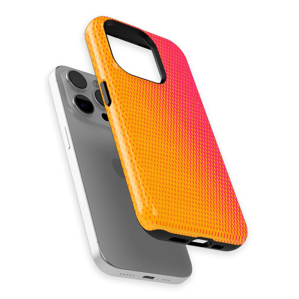Color Burst - Neon Mango - Orange/Pink/Multicolor case for iPhone 15 Pro - Image 1