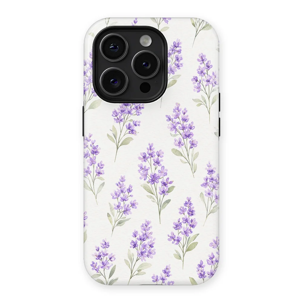 Watercolor Flowers - Provence Garden - Purple/Multicolor case for iPhone 15 Pro - Image 1