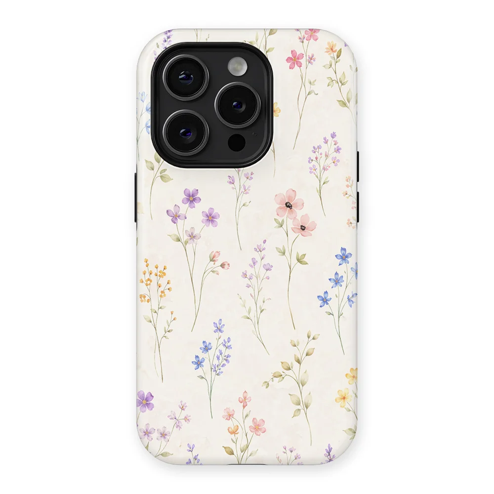 Watercolor Flowers - Wildflower Whisper - Multicolor case for iPhone 15 Pro - Image 1