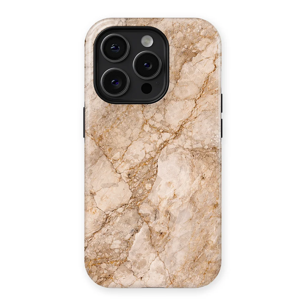Marble Moods - Champagne Marble - Brown case for iPhone 15 Pro Max - Image 1