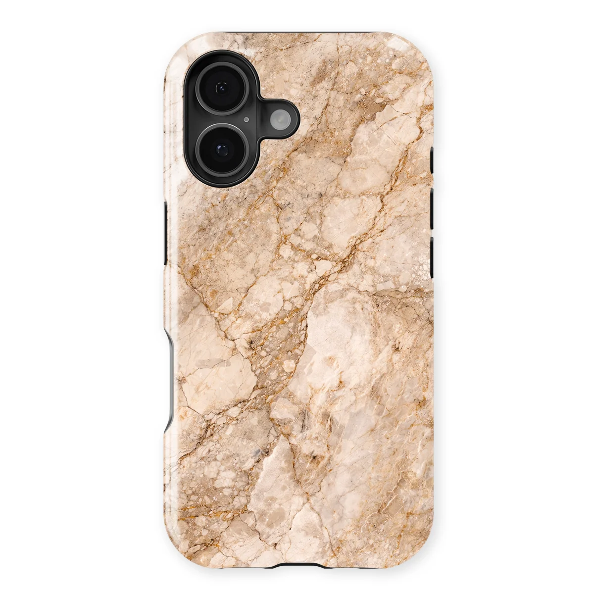 Marble Moods - Champagne Marble - Brown case for iPhone 16 - Image 1